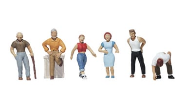 NEW Woodland People Walking HO Train Figures A1913 FREE US SHIP 