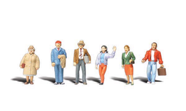 General Public - HO Scale - Set includes three men and three women