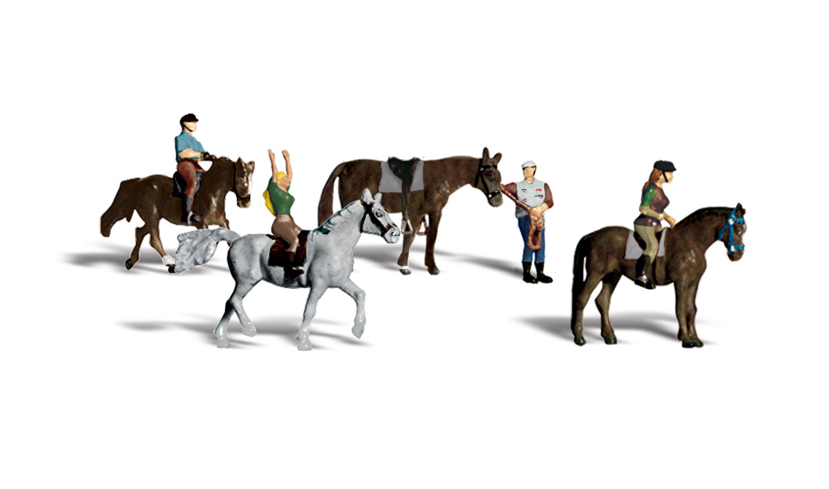 Horseback Riders - N scale