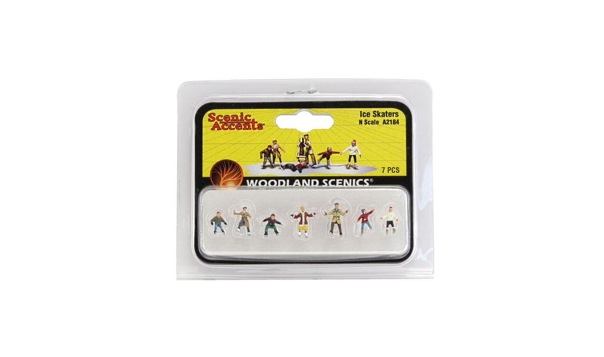 Woodland Scenics A2184 N Scale Ice Skaters 