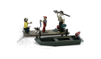 Woodland Scenics ~ New 2024 ~ O Scale People ~ Gone Fishing ~ A2751