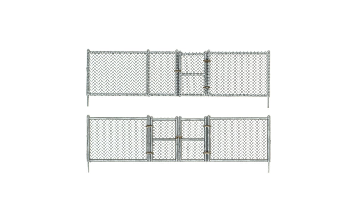 Chain Link Fence - HO Scale - Add character to any scene with hand-painted and authentically weathered HO scale Chain Link Fence