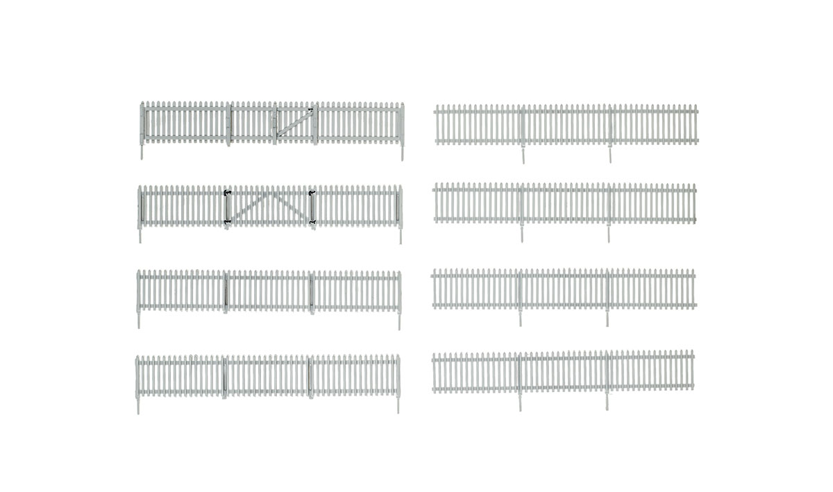 Picket Fence - HO Scale - Add character to any scene with hand-painted and authentically weathered HO scale Picket Fence