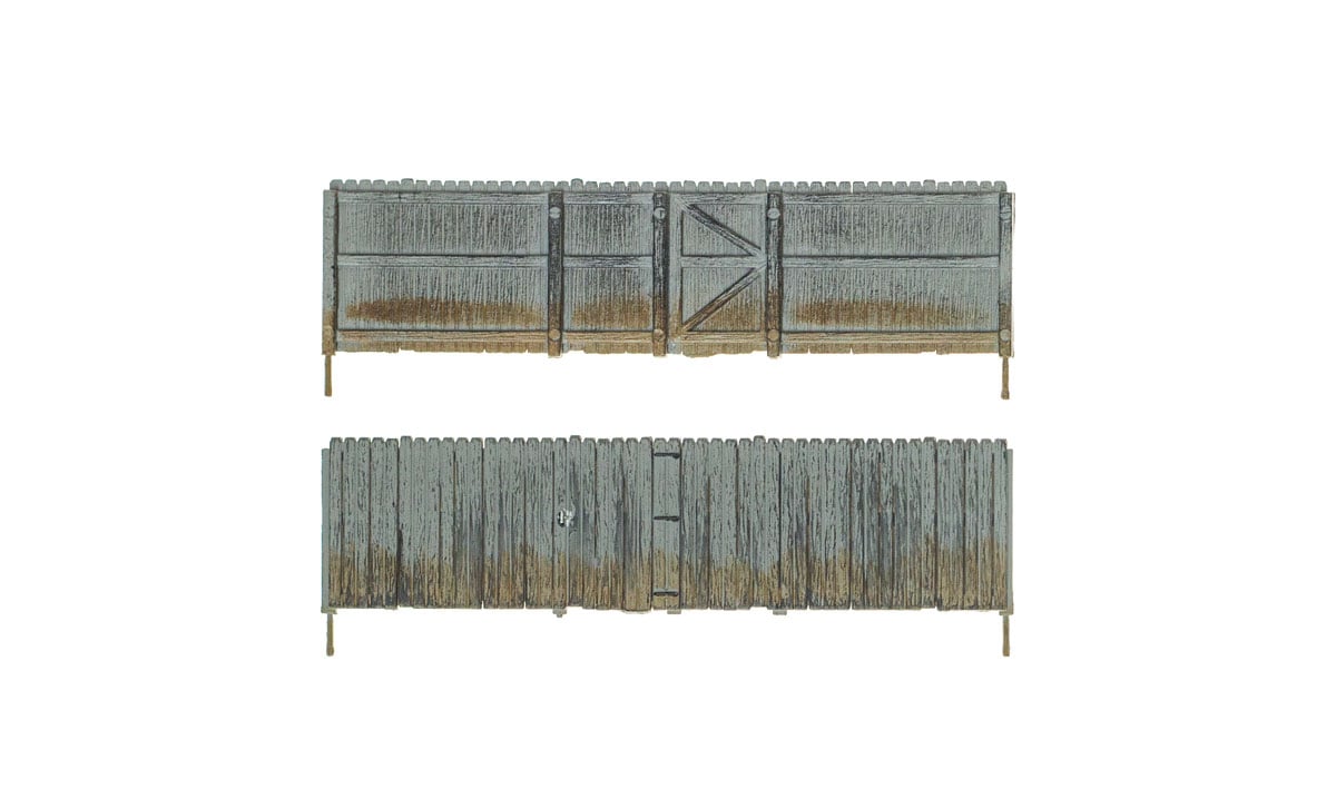 Privacy Fence - HO Scale - Add character to any scene with hand-painted and authentically weathered HO scale Privacy Fence