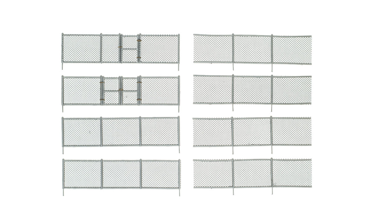 thumbnail image 2 of MTS LLC N Scale Chain Link Fencing - Painted & Pre-Assembled For Model Layouts 1/160 2 of 6