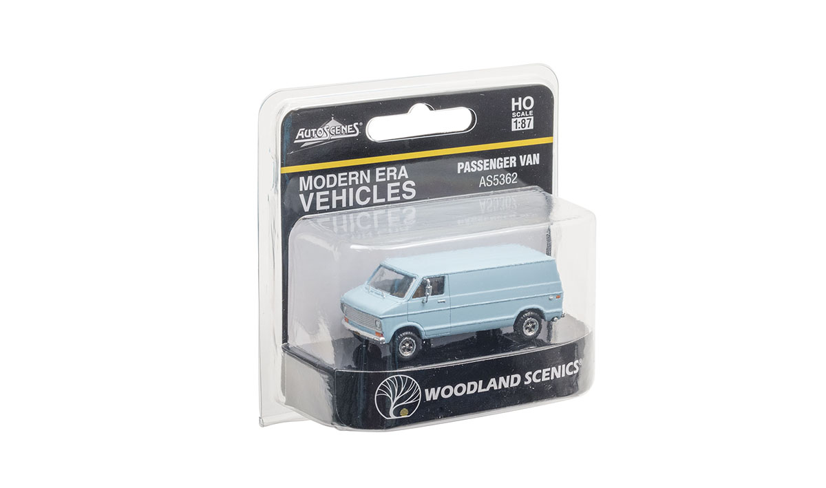 Passenger Van - HO Scale - Modern Era Vehicles replicate automobiles manufactured during the last few decades of the 20th century