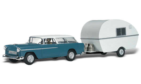 Thompson's Travelin' Trailer - HO Scale - The Thompsons are headed out for places unknown