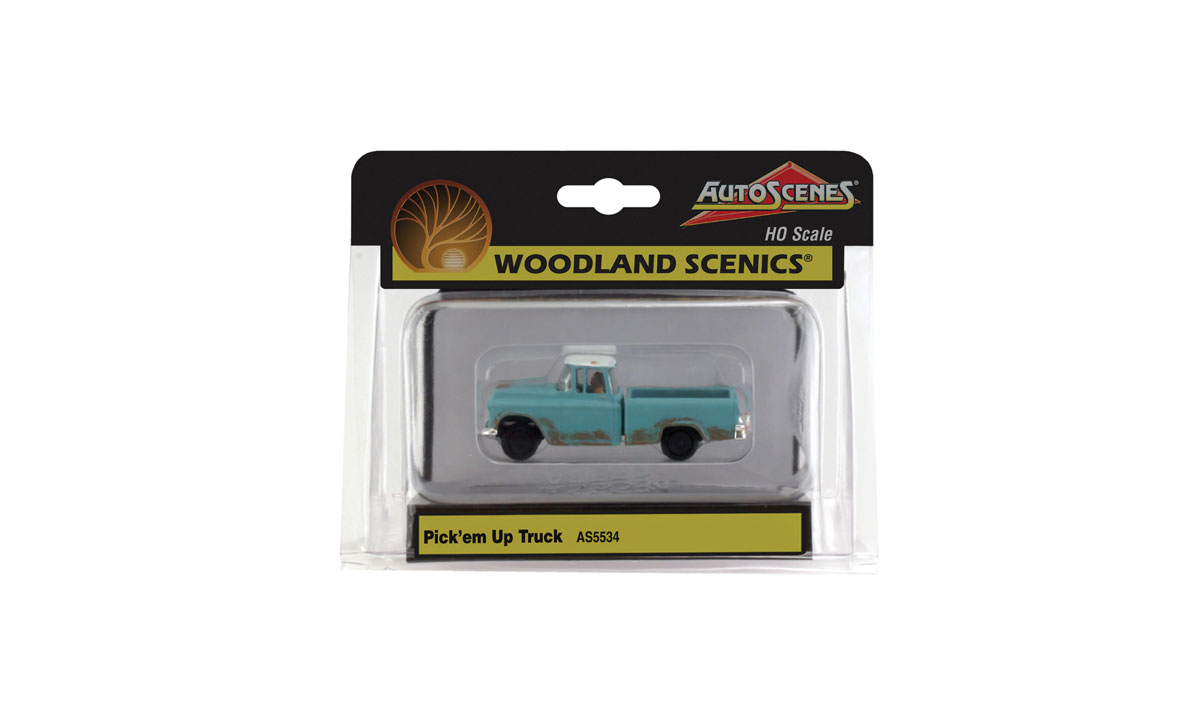 Pick'em Up Truck - HO Scale - It ain&rsquo;t pretty, but this old, rusty truck gets the owner around town just fine