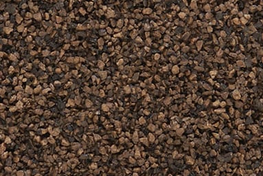 Dark Brown Ballast - Realistically model railroad track, crushed rock and stones
