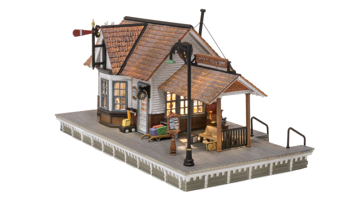 The Depot - N Scale - The Depot is a classic whistle stop depot suitable for any layout