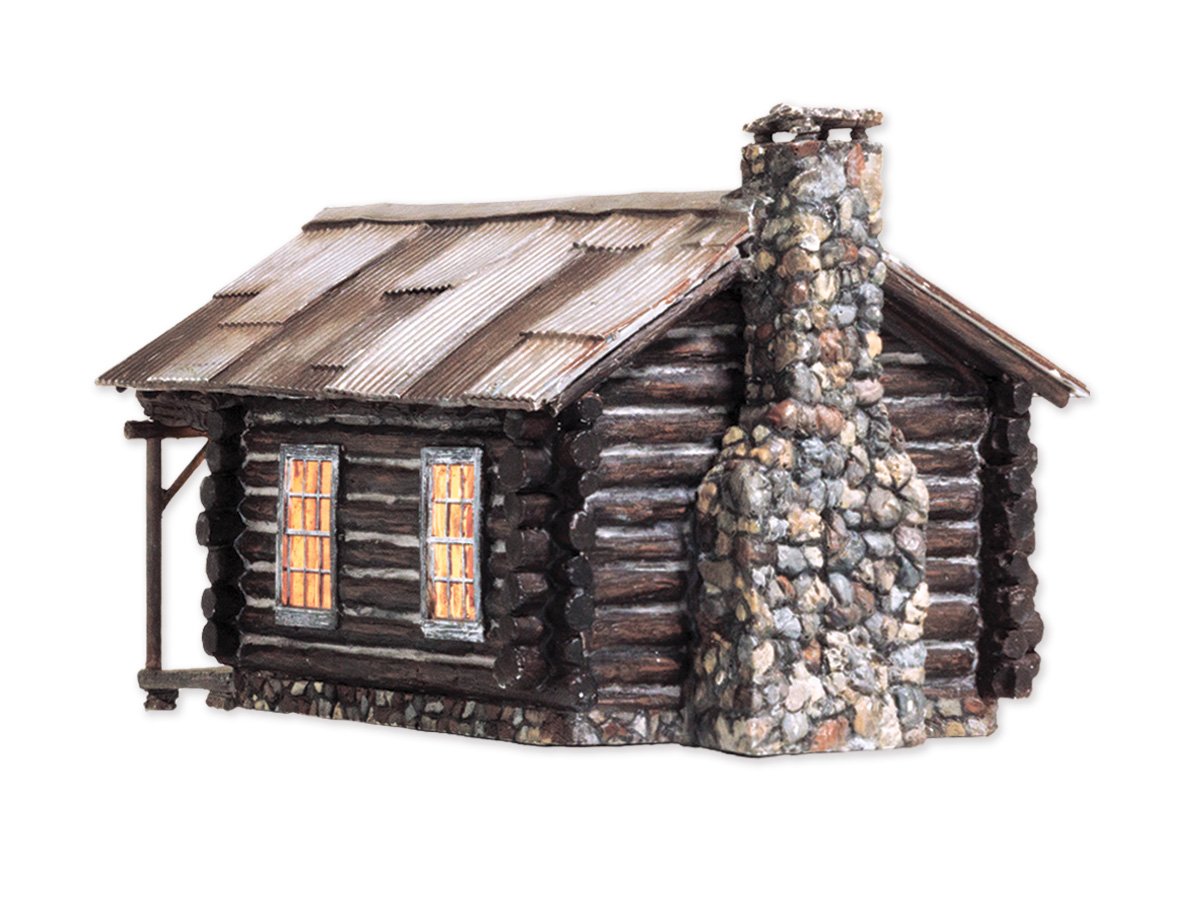 Cozy Cabin- N Scale - Built-&-Ready® Landmark Structure®, Cozy Cabin, was designed for the outskirts and rural areas of a layout