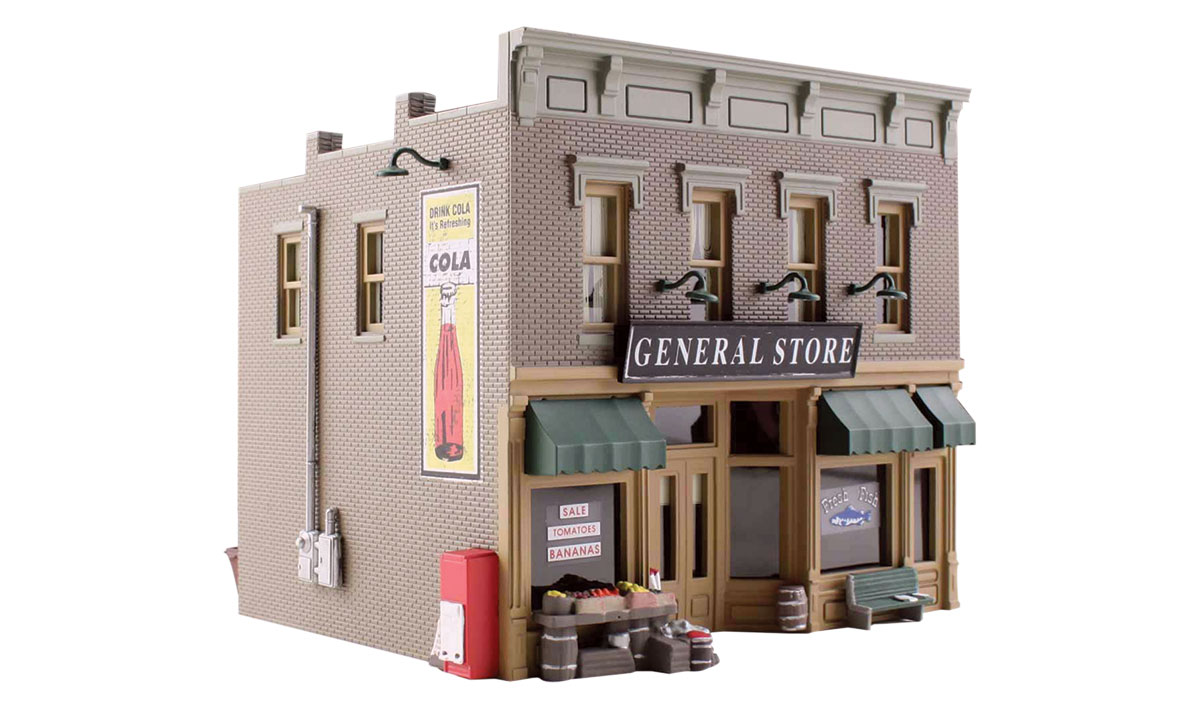 Lubener's General Store - HO Scale - Every layout needs a general store - the social hub of early-day, rural America
