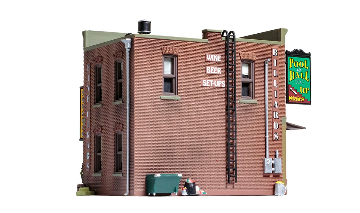 Corner Emporium - HO Scale - The Corner Emporium is an old-time three-in-one store