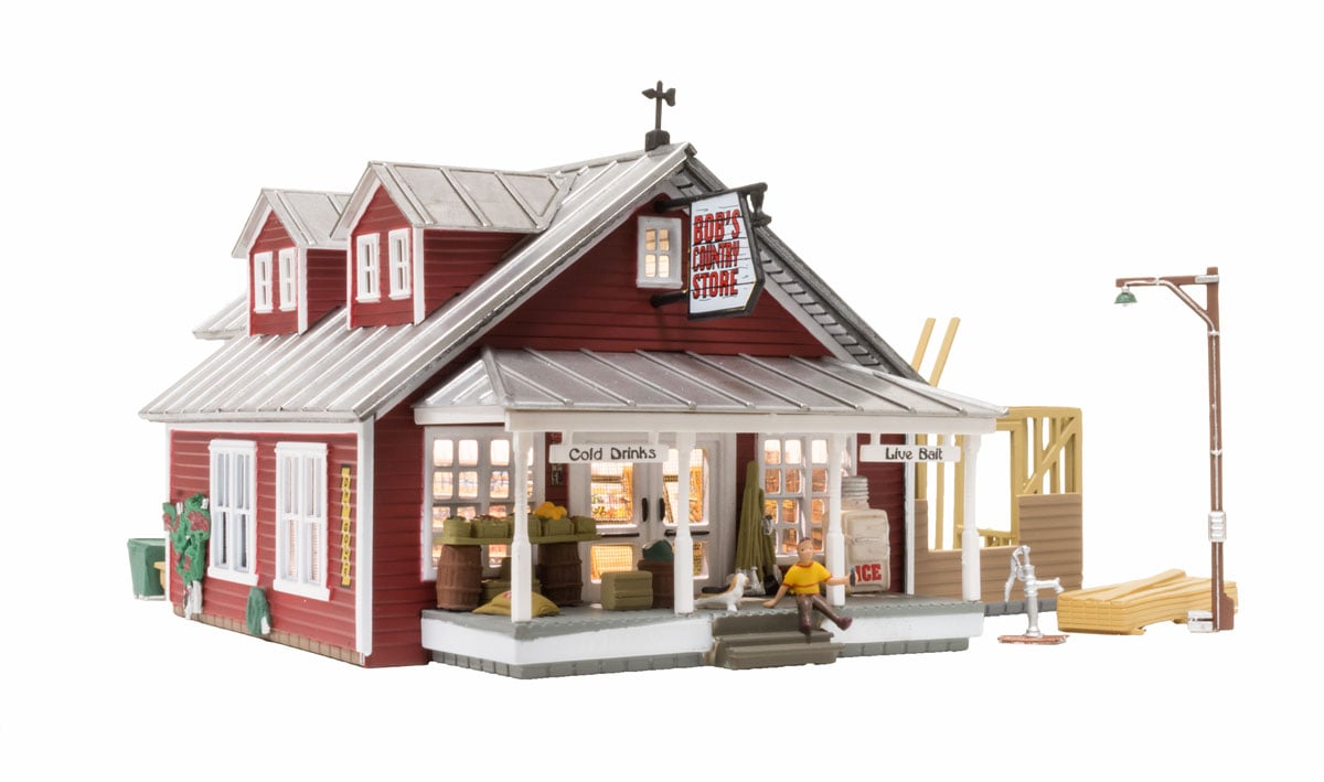 Country Store Expansion - HO Scale - Business is booming on your layout with this Built-&amp;-Ready® structure
