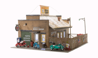 Woodland Scenics O Deuce's Bike Shop Building Kit PF5895 WOOPF5895