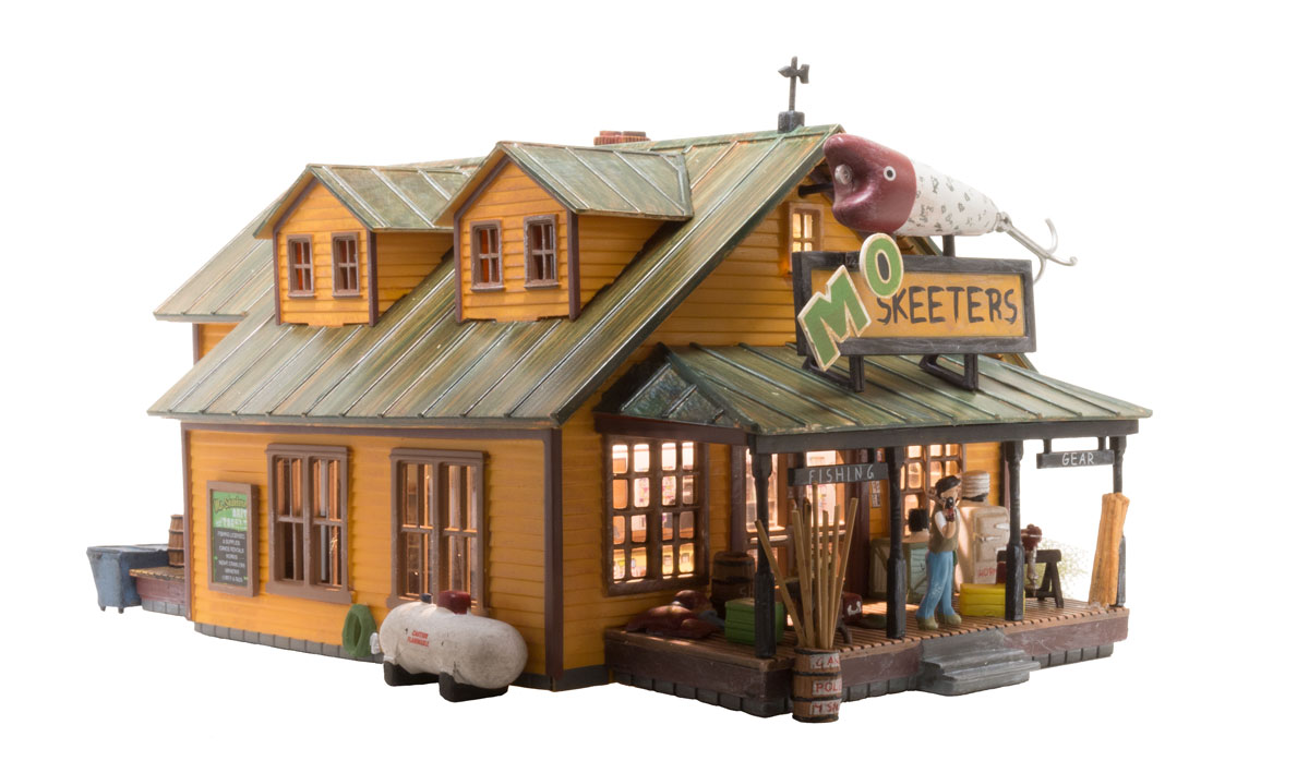 Mo Skeeters Bait & Tackle - HO Scale - Make sure the fishermen can get their bait with Mo Skeeters Bait & Tackle