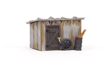 'Outhouse Mischief' Miniscene Kit H0 Gauge1st class post Woodland Scenics M108