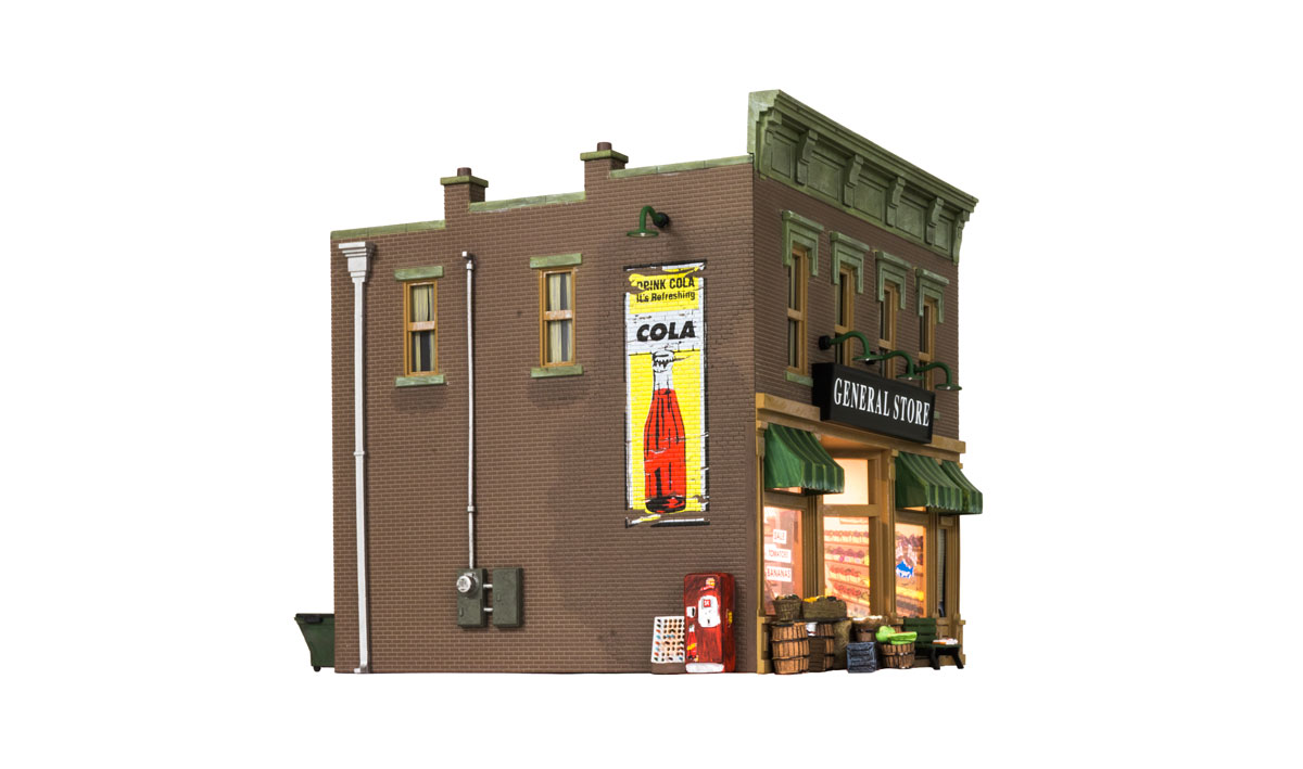 Lubener's General Store - O Scale - Every layout needs a general store - the social hub of early-day, rural America