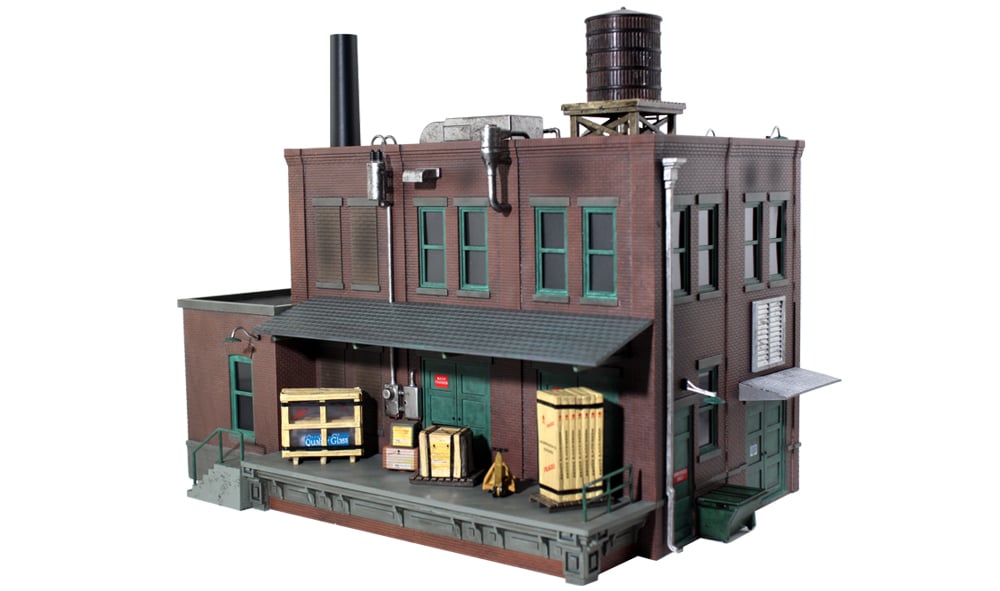 Morrison Door Factory - O Scale - This old factory is great for a layout's industrial park or track spur