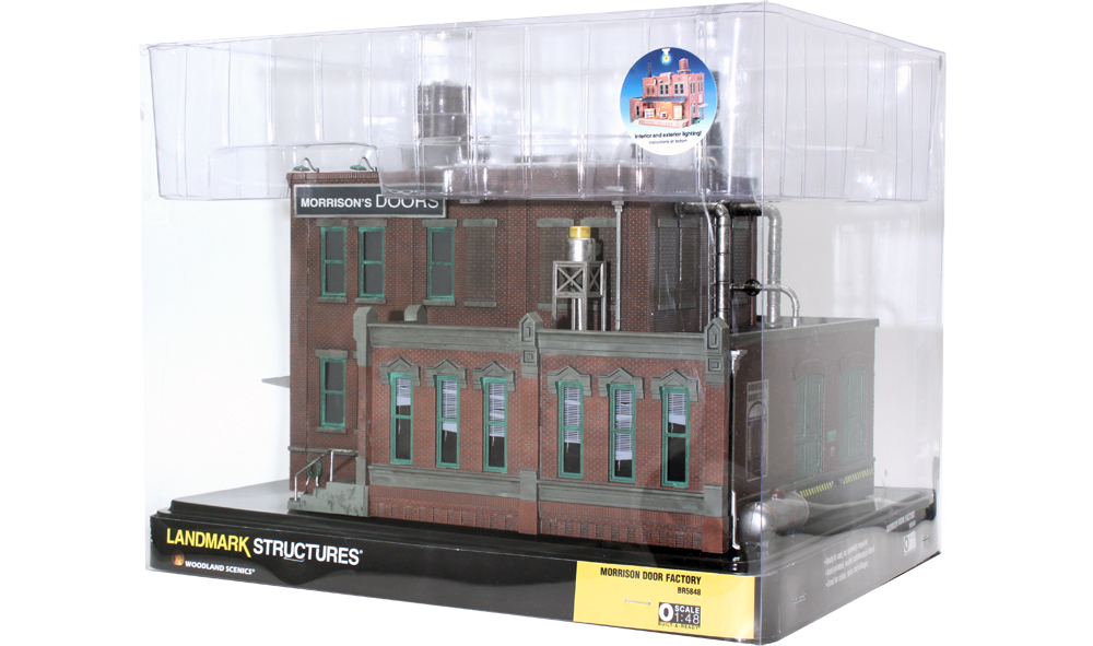 Morrison Door Factory - O Scale - This old factory is great for a layout's industrial park or track spur