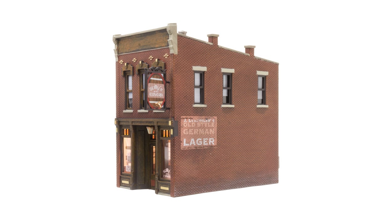 Sully's Tavern - O Scale - Sully's Tavern is a neighborhood pub that will add flare to the busiest city street or small town on a rural byway