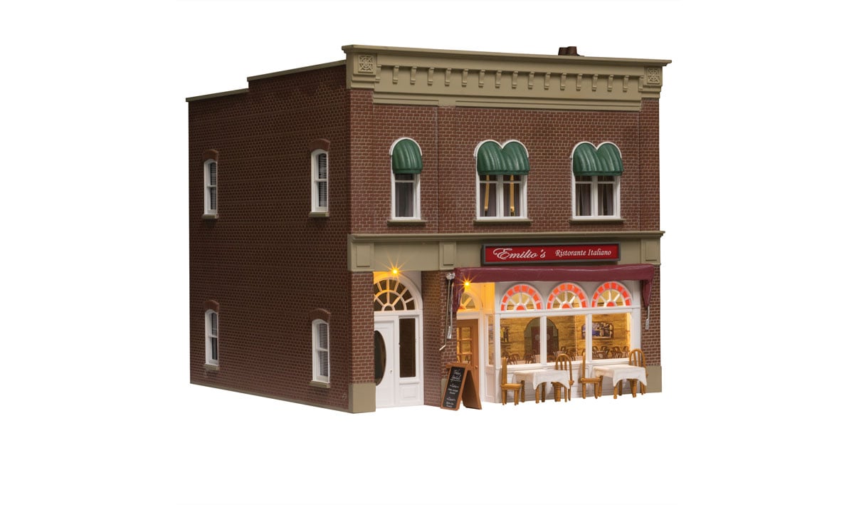 Emilio's Italian Restaurant - O Scale - Emilio's will be the talk of the town for any layout