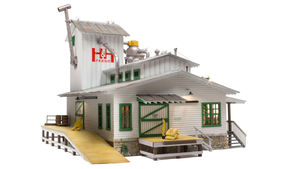 Woodland Scenics BR5859 O Scale H&H Feed Mill 