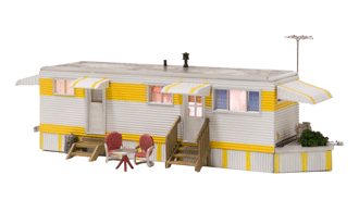 New  Woodland Structure O Scale Sunny Days Trailer Built-&-Ready BR5863 