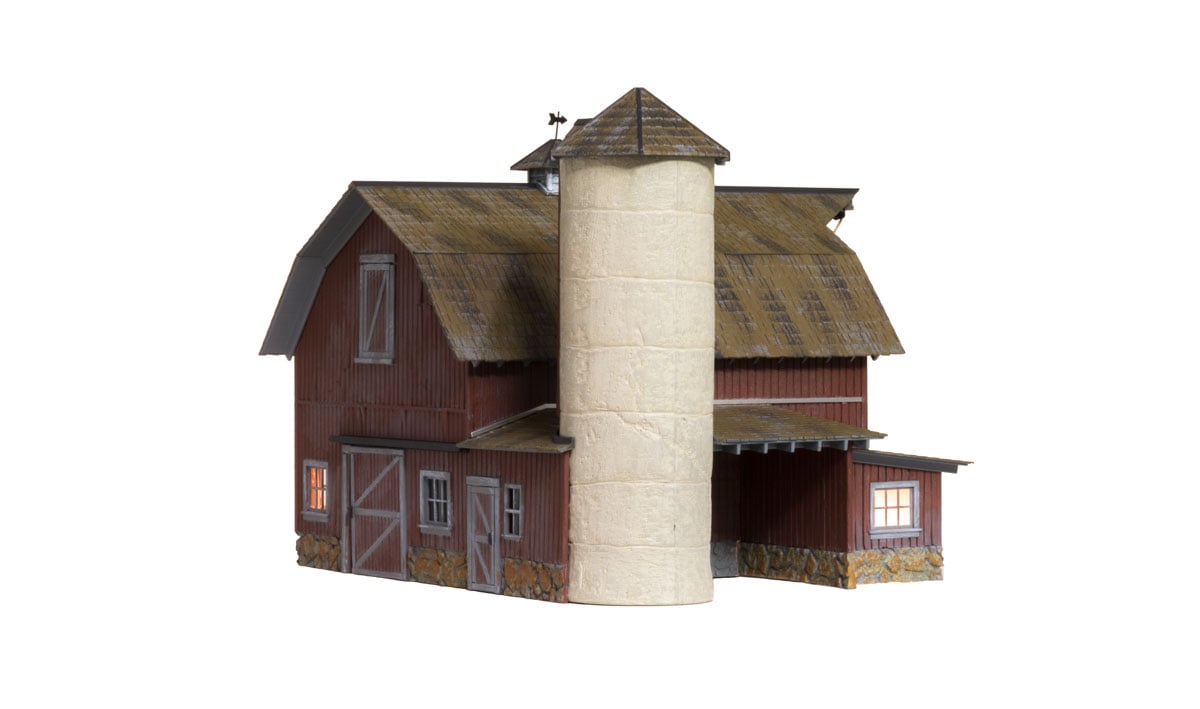Woodland Scenics O Scale Built Up Old Weathered Barn BR5865 WOOBR5865 