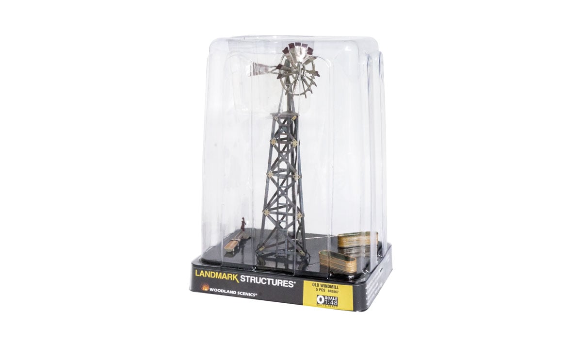 Woodland Scenics Old Windmill Built &-Ready Landmrk Structures Weathered O Scale 