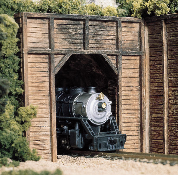 Timber Single Portal - N Scale - Create a timber tunnel portal over a single N scale track