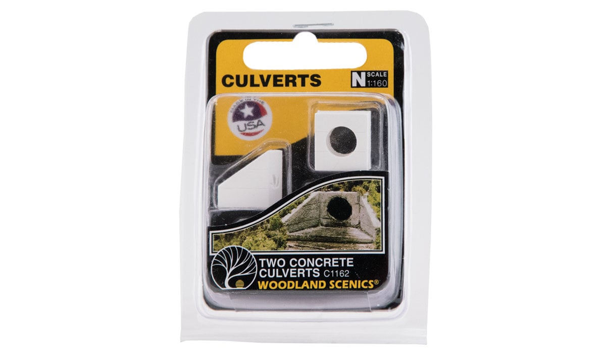 Concrete Culvert - N Scale - Use Earth Colors&trade; Liquid Pigment to detail Culverts in your choice of colors