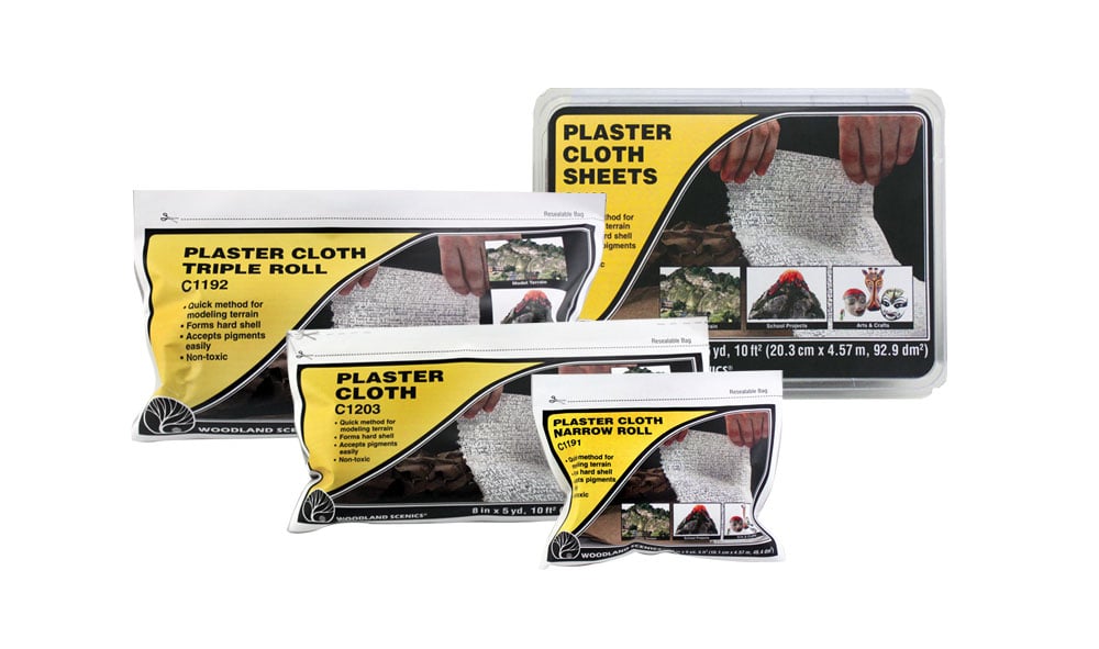 Plaster Cloth - 1 roll/pkg - 8 in w x 5 yd l, 10 ft2 (20