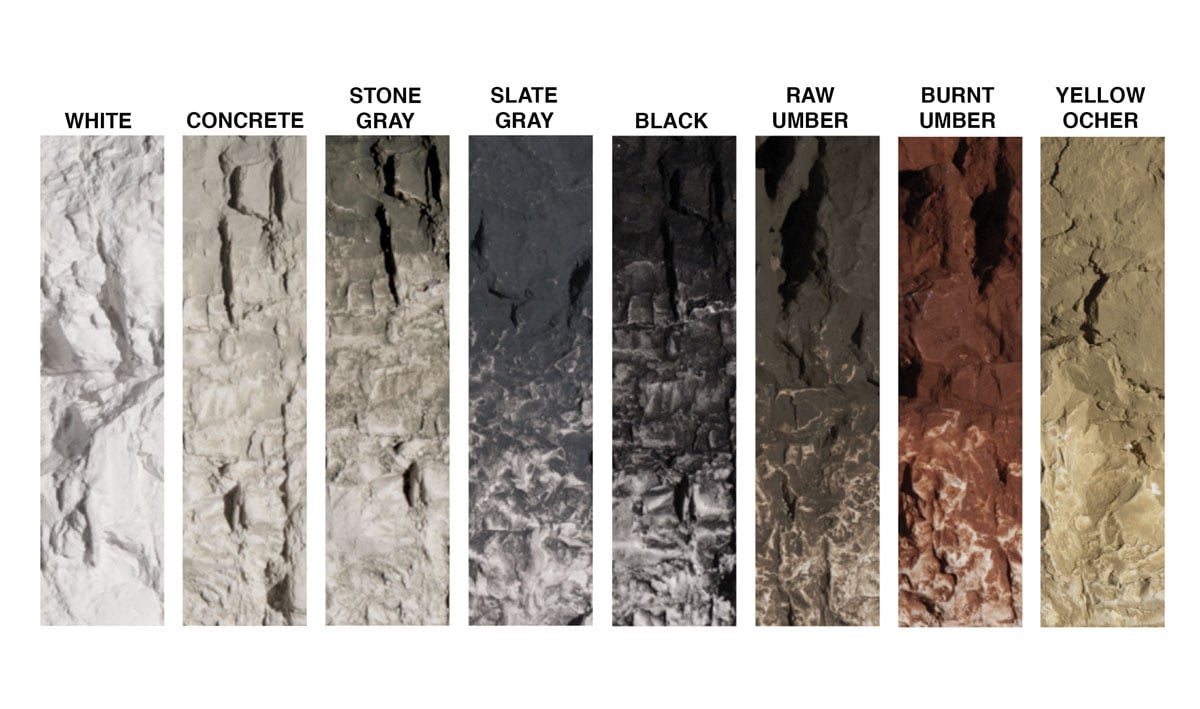 Earth Colors<sup><font size='-1'>™</font></sup> Kit - This is an amazingly simple system for coloring terrain and plaster castings such as rocks, retaining walls, culverts and tunnel portals