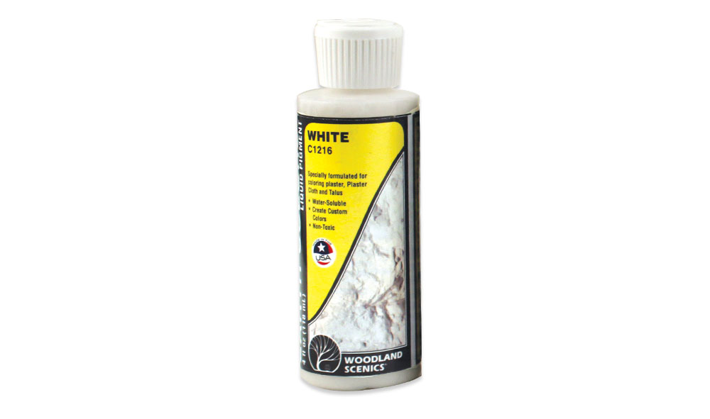 White - Specially formulated for adding color to Plaster Cloth, Flex Paste&trade;, foam, wood, plaster and papier mache terrain models