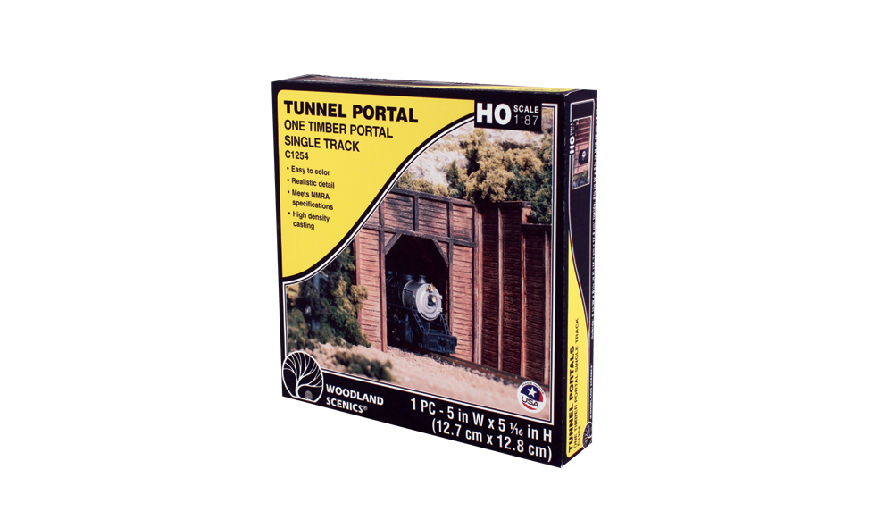 Timber Single Portal - HO Scale - Timber portals are an ideal addition to any HO layout