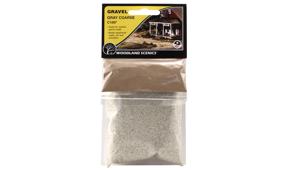 Gravel Gray Coarse - Gravel is sized to model gravel roads more realistically
