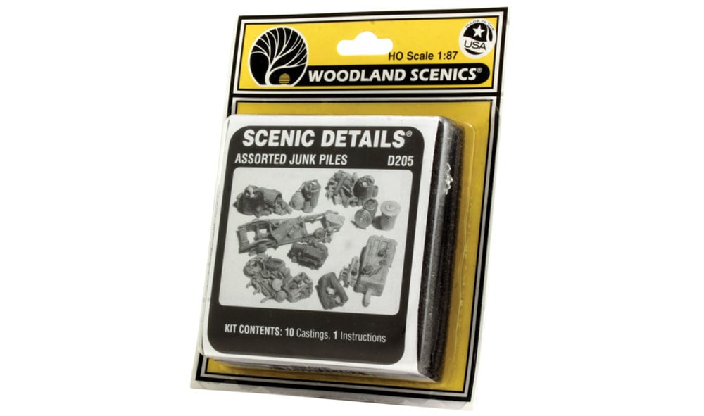Assorted Junk Piles HO Scale Kit - Create a realistic look on your layout with junk