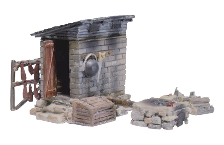 Smokehouse HO Scale Kit - You can add this smokehouse anywhere on your layout
