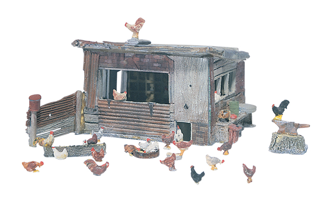 Chicken Coop HO Scale Kit