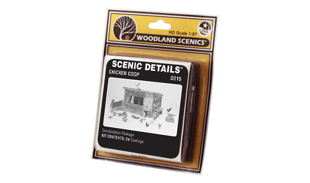 Chicken Coop HO Scale Kit - You&rsquo;ll practically hear the chickens clucking