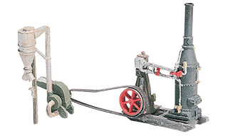 Woodland Scenics Steam Engine & Hammer Mill D229 HO Scale 6 Castings for sale online 