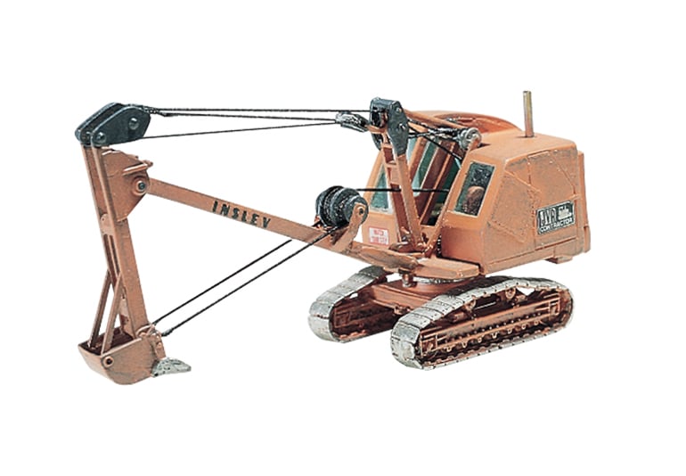 Back Hoe (Insley Model K) HO Scale Kit - This backhoe is perfect for big excavation jobs