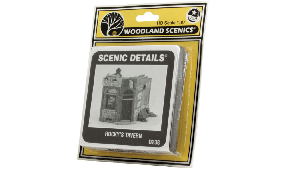 Rocky's Tavern HO Scale Kit - You would expect this little dive to be tucked into a back alley
