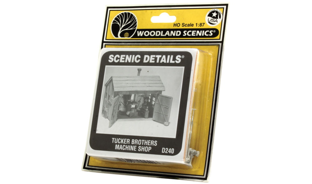 Tucker Brothers Machine Shop HO Scale Kit - Tucker Brothers have stepped out for lunch, but they&rsquo;re still open