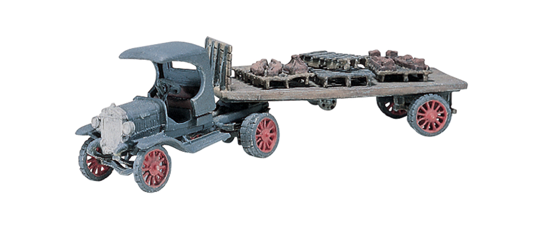 Flat Bed & Tractor (Diamond T) HO Scale Kit