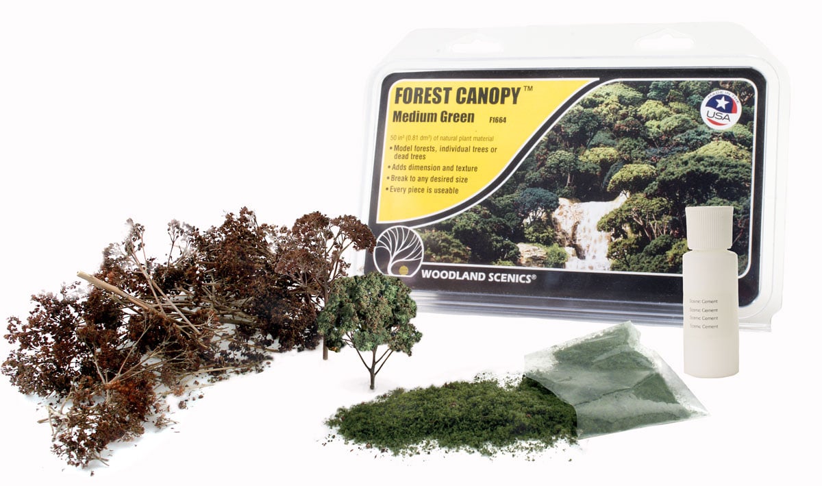 Woodland Scenics Forest Canopy Medium Green Woof1661 for sale online