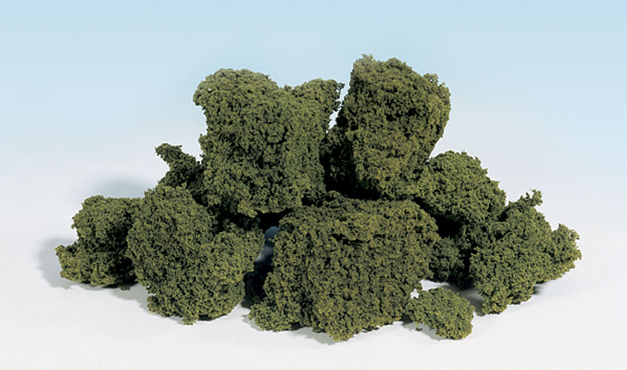 Foliage Clusters<sup>™</sup> Medium Green - Model bushes, hedges, shrubs, trees and other high ground cover, and use on hillsides to model tree masses