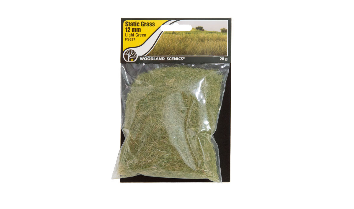 FS626 Top Woodland Scenics Static Grass mittleres grün Grasfaserlänge 12mm 