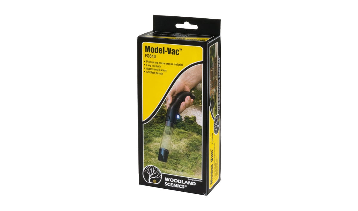Model-Vac® - The Model-Vac is the perfect strength for picking up loose landscaping material but still leaves glued items behind